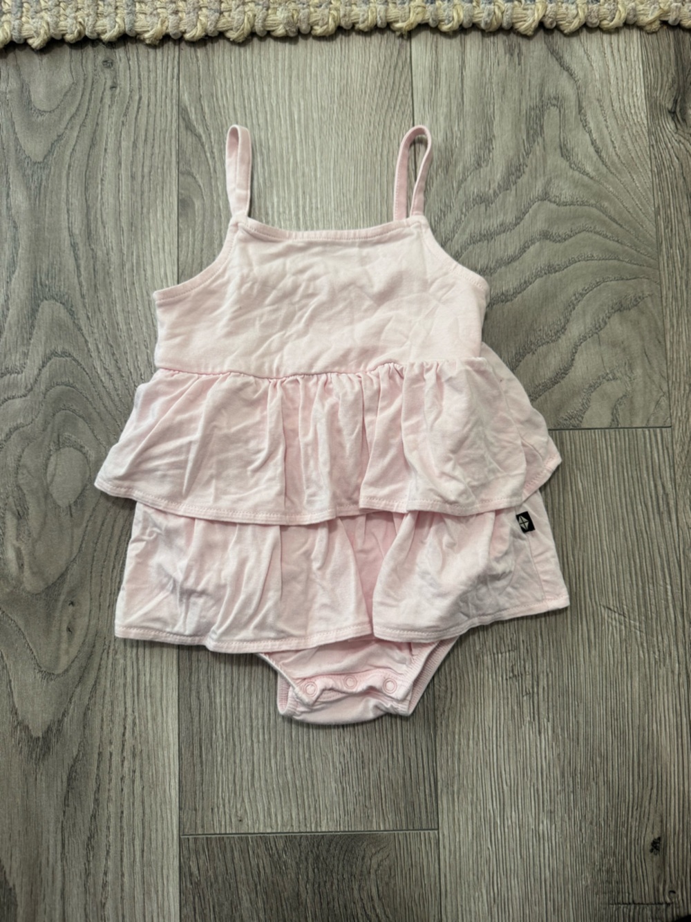 Kyte BABY Pale Pink Ruffle Onesie